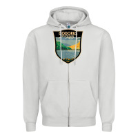 Dove Grey codorus state park pennsylvania badge vintage Zipper Hoodie - linhVisuals