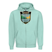 Seafoam codorus state park pennsylvania badge vintage Zipper Hoodie - linhVisuals