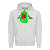 Dove Grey slimer ghost anime Zipper Hoodie - linhVisuals