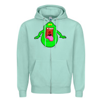 Slimer Ghost Anime Zipper Hoodie | Teevron