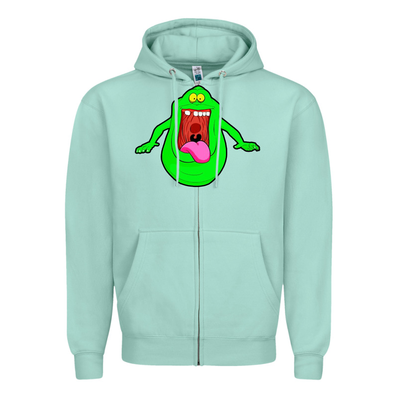 Slimer Ghost Anime Zipper Hoodie by linhVisuals | Teevron
