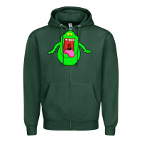 Sports Green slimer ghost anime Zipper Hoodie - linhVisuals
