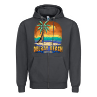 Smoke delray beach florida  vintage distressed souvenir long sleeve t shirt Zipper Hoodie - linhVisuals