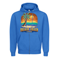 True Royal delray beach florida  vintage distressed souvenir long sleeve t shirt Zipper Hoodie - linhVisuals
