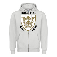 Dove Grey hull fc Zipper Hoodie - linhVisuals