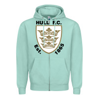 Seafoam hull fc Zipper Hoodie - linhVisuals
