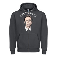 Smoke sports nicolas cage as john travolta Zipper Hoodie - linhVisuals