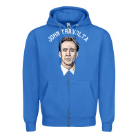 True Royal sports nicolas cage as john travolta Zipper Hoodie - linhVisuals