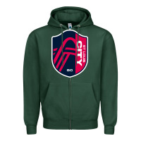 Sports Green st louis city Zipper Hoodie - linhVisuals