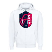 White st louis city Zipper Hoodie - linhVisuals