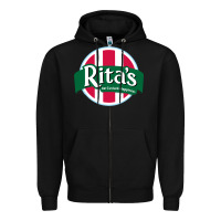 Black rita's italian ice cafe Zipper Hoodie - linhVisuals