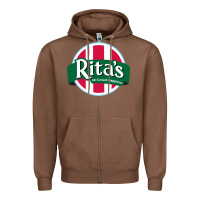Chestnut rita's italian ice cafe Zipper Hoodie - linhVisuals