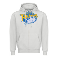 Dove Grey leed rhinos Zipper Hoodie - linhVisuals