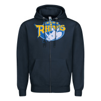Navy leed rhinos Zipper Hoodie - linhVisuals