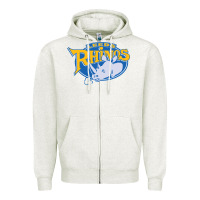 Oatmeal Heather leed rhinos Zipper Hoodie - linhVisuals
