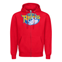 Red leed rhinos Zipper Hoodie - linhVisuals