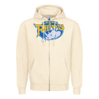 Sandshell leed rhinos Zipper Hoodie - linhVisuals