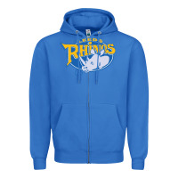 True Royal leed rhinos Zipper Hoodie - linhVisuals