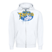 White leed rhinos Zipper Hoodie - linhVisuals