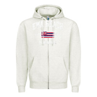 Oatmeal Heather ewa beach hawaii hi vintage state athletic style t shirt Zipper Hoodie - linhVisuals