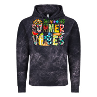 Cloud Black Summer Vibes Vintage Hoodie - CowhideDigitalArt