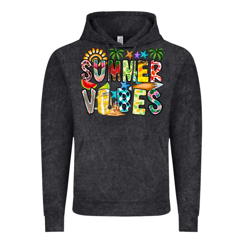 Summer Vibes Vintage Hoodie by CowhideDigitalArt | Teevron