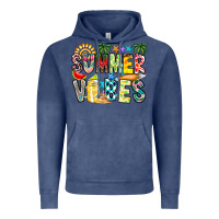 Vintage Denim Summer Vibes Vintage Hoodie - CowhideDigitalArt