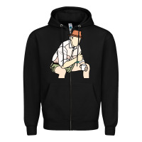 Black russell coight Zipper Hoodie - linhVisuals