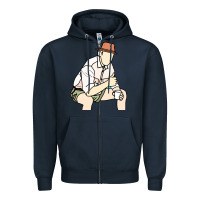 Navy russell coight Zipper Hoodie - linhVisuals