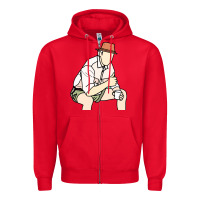 Red russell coight Zipper Hoodie - linhVisuals