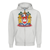 Dove Grey wigan warriors Zipper Hoodie - linhVisuals