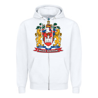 White wigan warriors Zipper Hoodie - linhVisuals