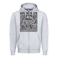 Heather Grey death cab for cutie Zipper Hoodie - linhVisuals