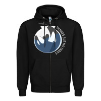 Black thanks but no tanks Zipper Hoodie - linhVisuals