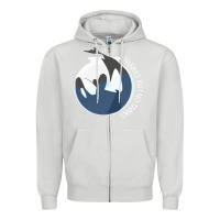 Dove Grey thanks but no tanks Zipper Hoodie - linhVisuals
