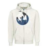 Oatmeal Heather thanks but no tanks Zipper Hoodie - linhVisuals