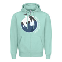 Seafoam thanks but no tanks Zipper Hoodie - linhVisuals