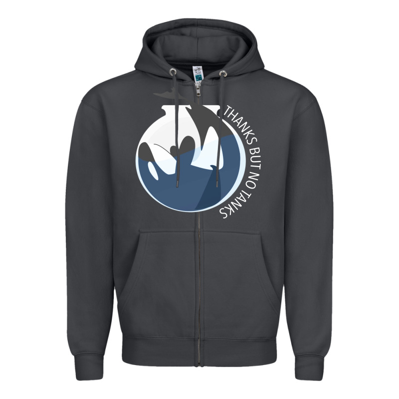 Thanks But No Tanks Zipper Hoodie by linhVisuals | Teevron