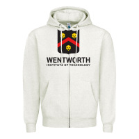 Oatmeal Heather wentworth standard Zipper Hoodie - linhVisuals