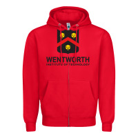 Red wentworth standard Zipper Hoodie - linhVisuals
