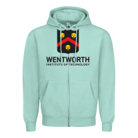Seafoam wentworth standard Zipper Hoodie - linhVisuals
