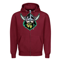 Burgundy canberra raiders Zipper Hoodie - linhVisuals