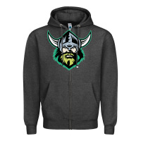 Charcoal Heather canberra raiders Zipper Hoodie - linhVisuals