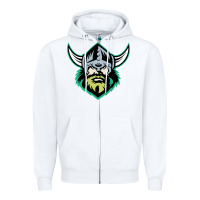 White canberra raiders Zipper Hoodie - linhVisuals