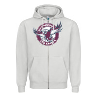 Dove Grey manly warringah sea eagles Zipper Hoodie - linhVisuals