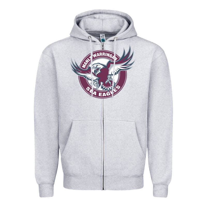 Manly Warringah Sea Eagles Zipper Hoodie by linhVisuals | Teevron
