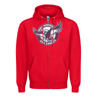 Red manly warringah sea eagles Zipper Hoodie - linhVisuals