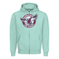 Seafoam manly warringah sea eagles Zipper Hoodie - linhVisuals