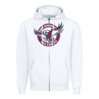 White manly warringah sea eagles Zipper Hoodie - linhVisuals