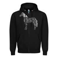 Black horse lover t  shirthorse t  shirt (1) Zipper Hoodie - linhVisuals